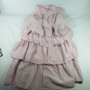 Altar'd State Dress Womens Extra Small‎ Light Pink Tiered Ruffle Strapless
